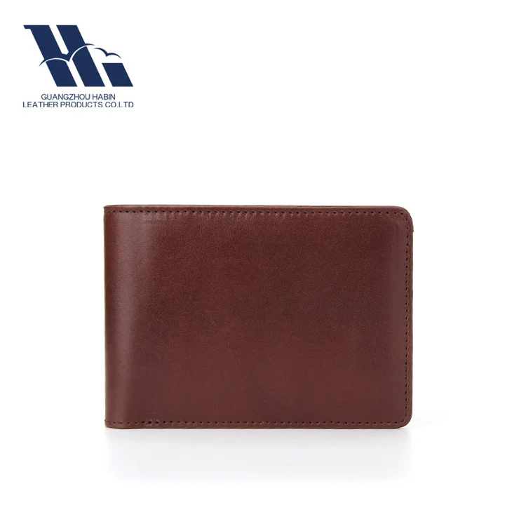 Full Grain top grain genuine leather Men Business card RFID minimalist slim Wallet