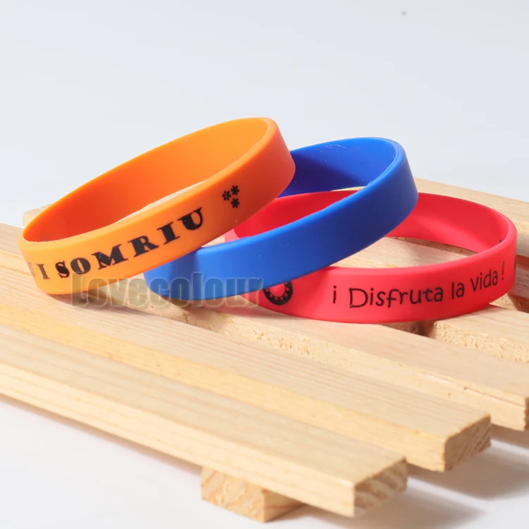 Лучшая цена пользовательский Печатный 1 дюйм ВХОД силиконовый браслет/резиновые браслеты