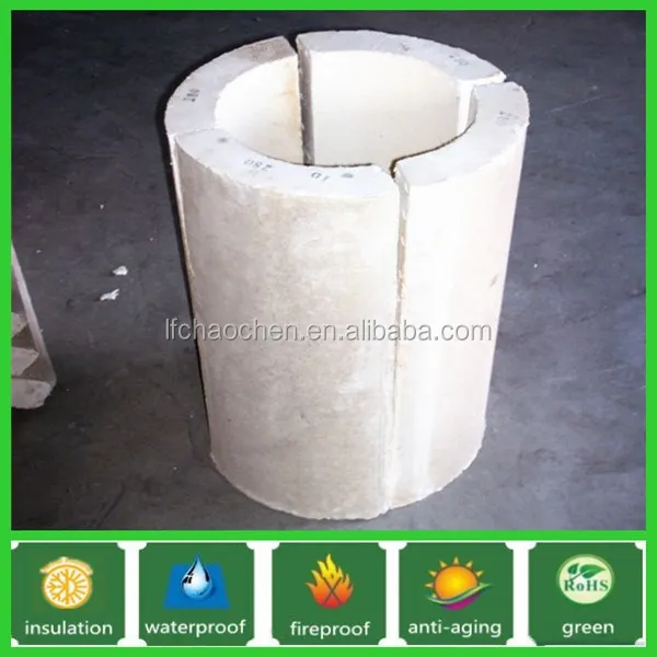 Calcium silicate pipe non-asbestos thermal insulation material