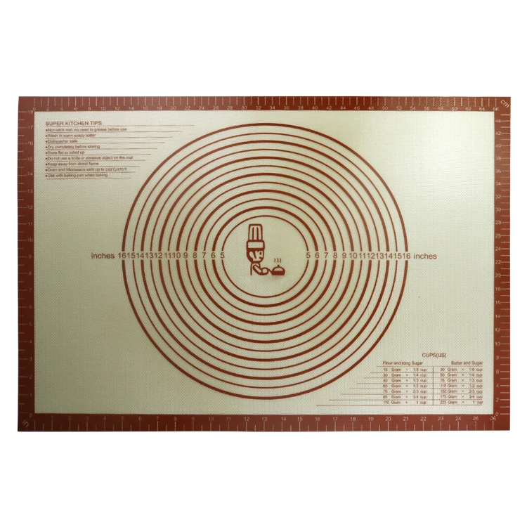 Non-slip Silicone Pastry Mat Extra Large with Measurements 28'By 20' for Silicone Baking Mat, Counter Mat, Dough Rolling Mat