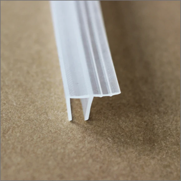 fan-shaped glass door Guard Fitting Enclosure Anti-aging Flexible Transparent silicone seal strips