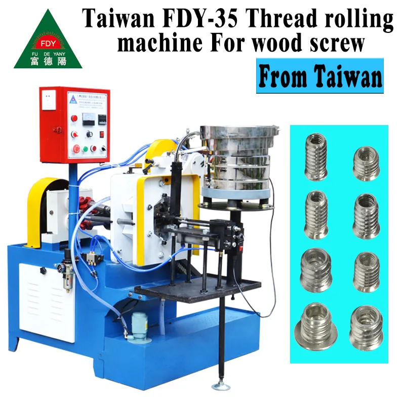 
HB-35 automatic hollow pipe thread rolling machine for wood screw 