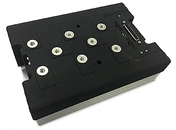 Plutools AC Induction Motor Controller, Single Channel, 300A, 60V, Encoder input, CAN, 16 Dig/Ana IO, Cooling plate and ABS cove