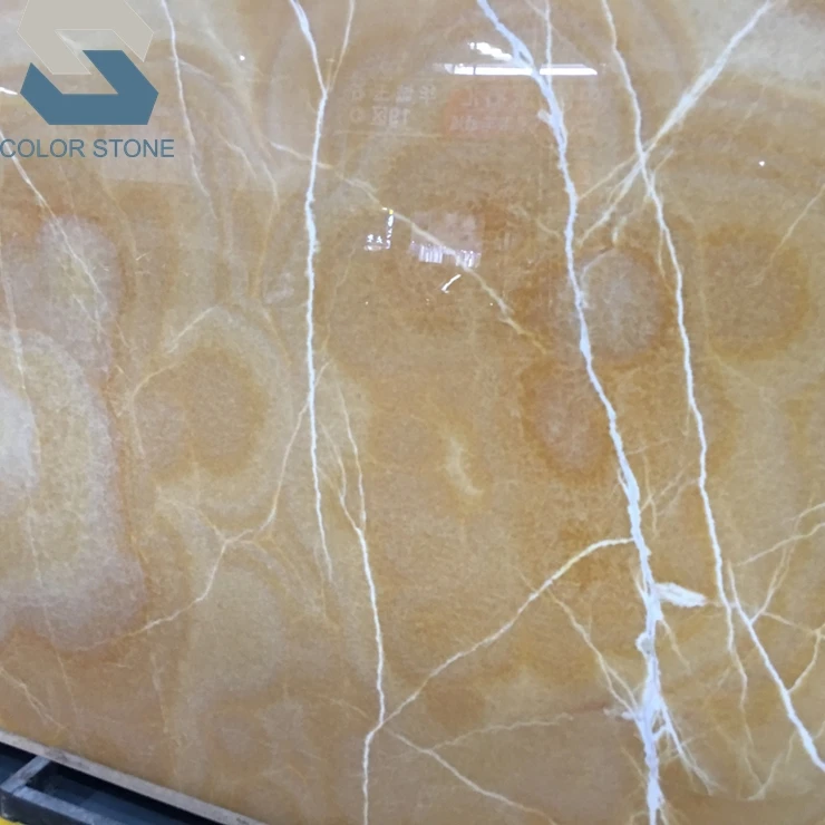 Best quality china vein cut onice yellow honey onyx stone marble price
