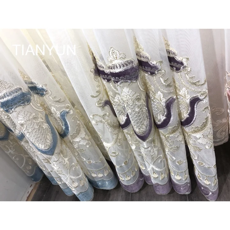 Polyester Sheer Window Voile Rod Pocket Panel Curtain