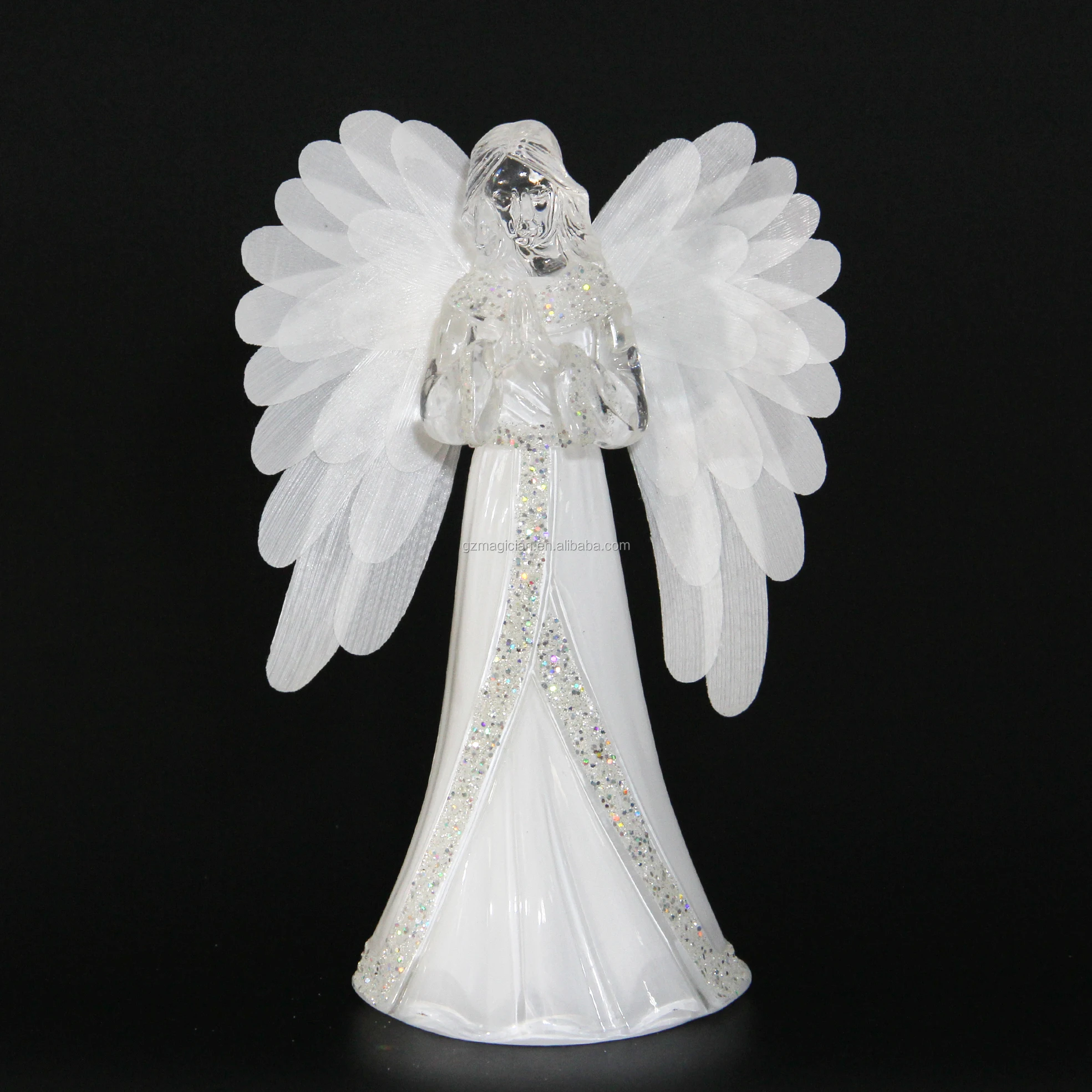 
battery operated led light color changing unique praying angel led ornament gifts home decor & festival celebrations 