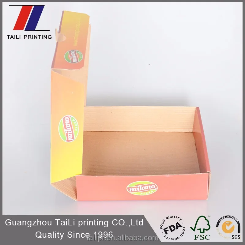  Высокое качество f-флейта картона hot pizza box