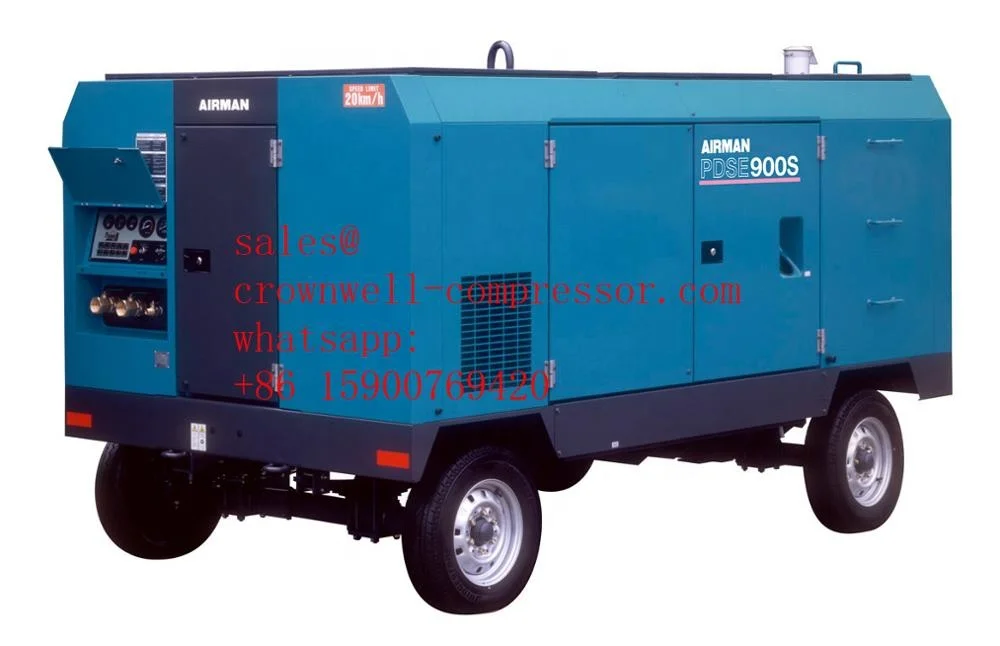 PDSF210S-5C3 AIRMAN portable screw compressor box High Pressure series ENGINE YANMAR
