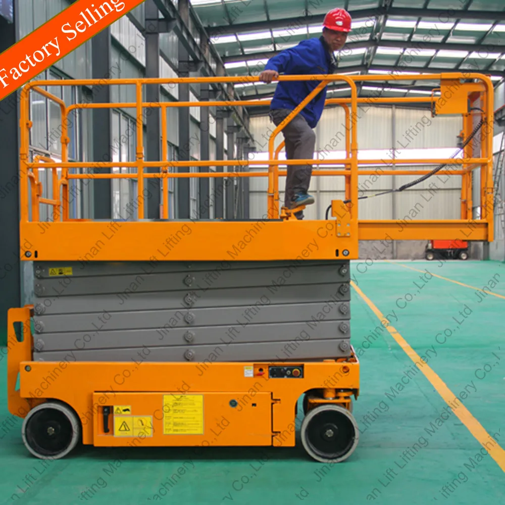 10m Automatic jlg scissor lift hydraulic ladder lift window cleaning sky lift for sale