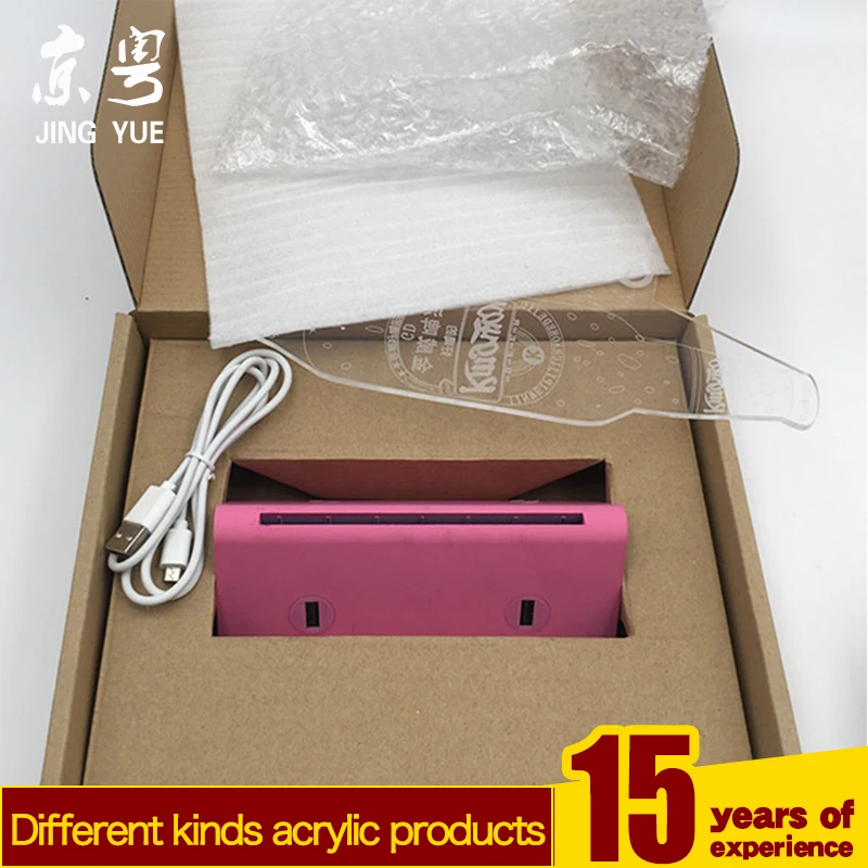 Factory custom hotel restaurant new pmma plexiglass acrylic table tent with usb menu stand holder acrylic menu holder power bank