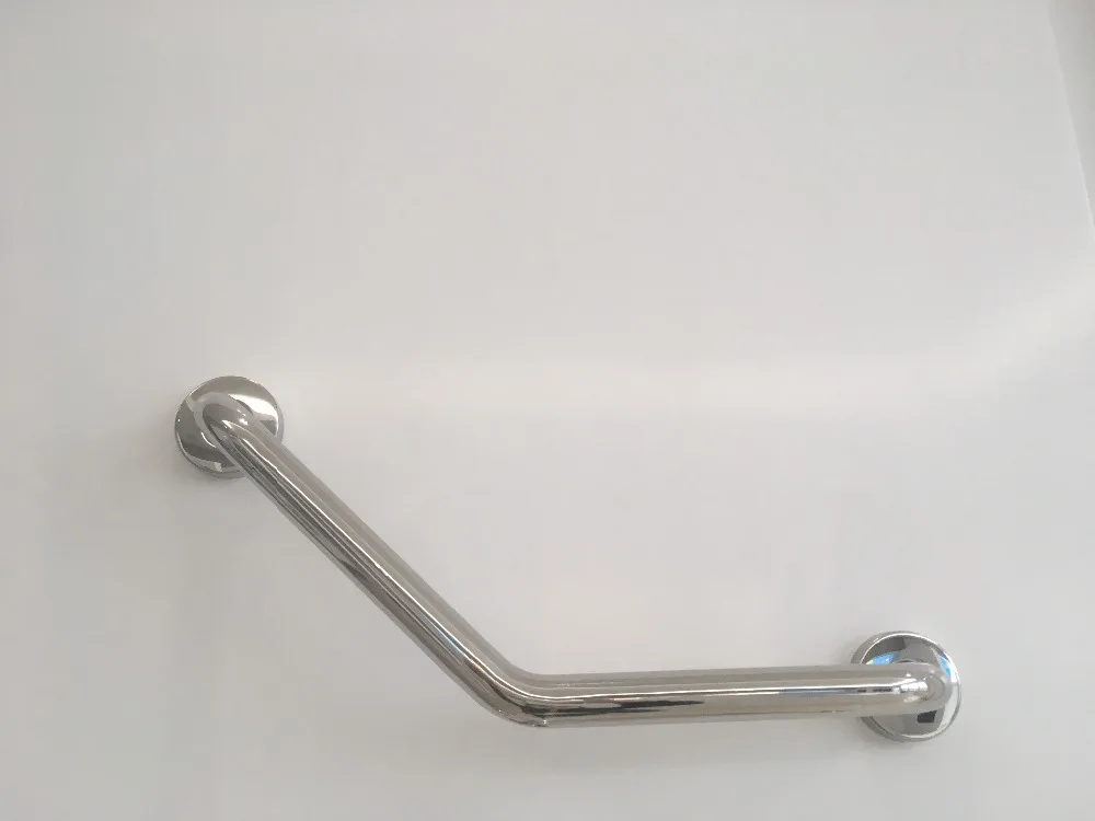 Bathroom stainless steel grab bar with soap dish