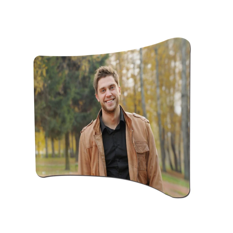 Tradeshow Display quick install Media Wall curved backdrop Banner Stand