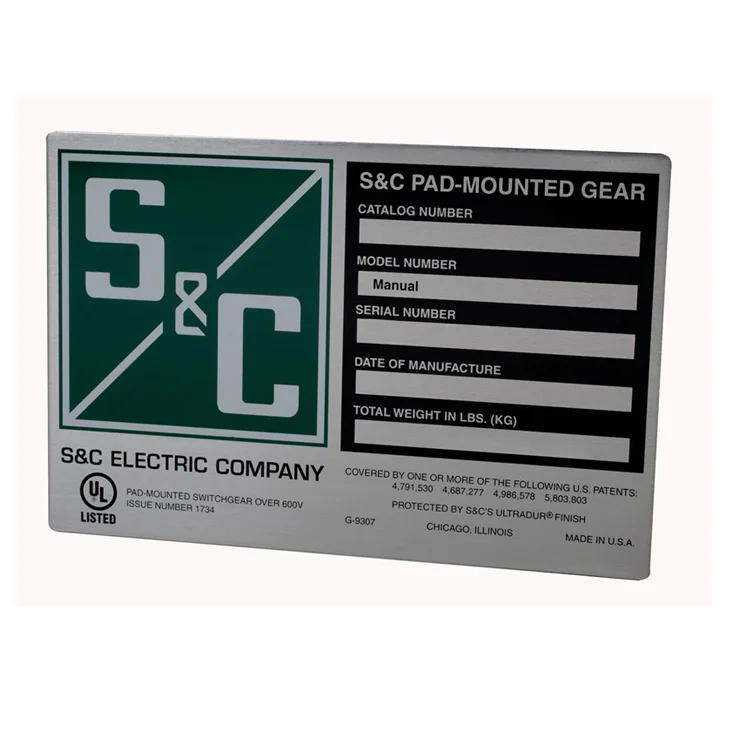 The Best and Cheapest Anodized Silver Aluminum Name Plate