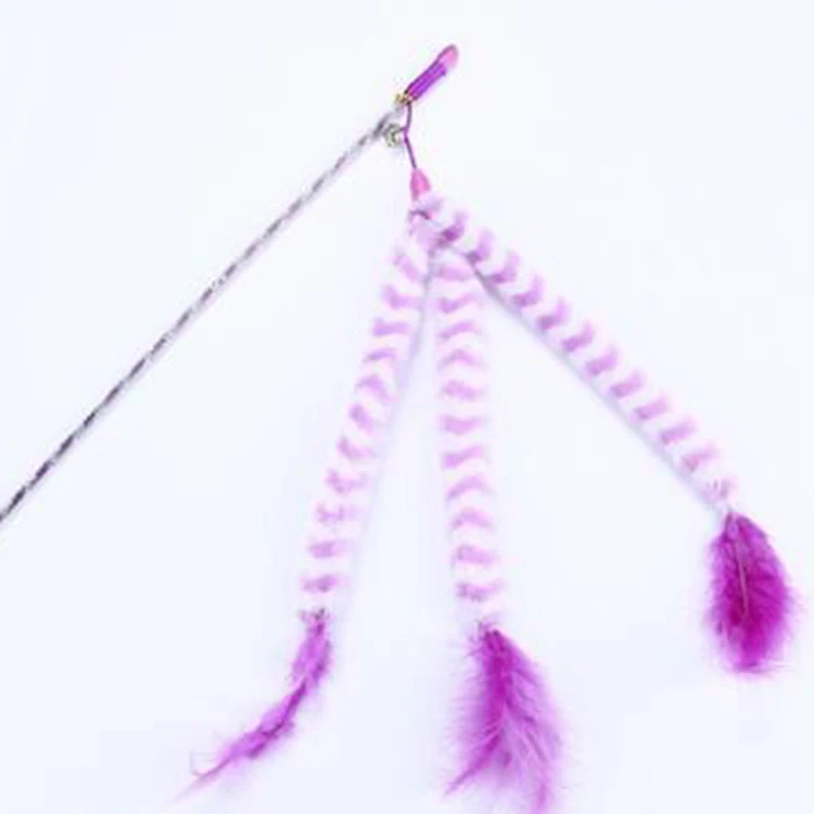 
Qualified Certification Cat Teaser Stick Toy Wand Interactive Cat Wand 