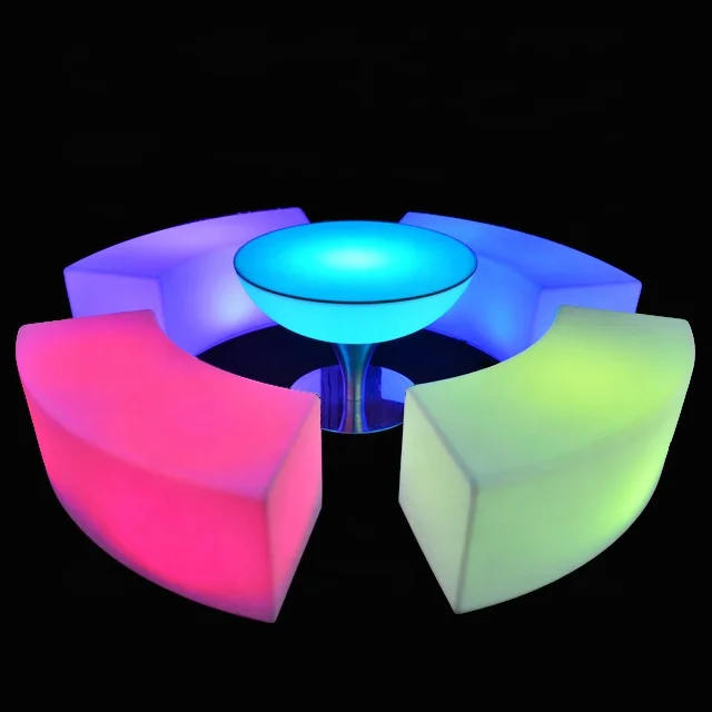 Valuable Illuminated Commercial Furniture LED Waiting