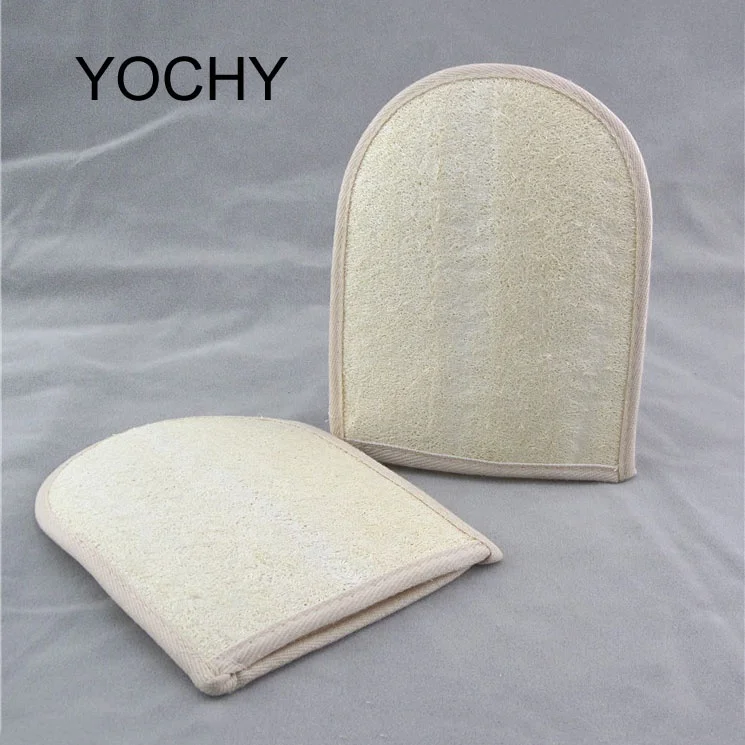 Exfoliating Loofah Bath Glove Luffa Sponge Shower Spa Body Cleaning Scrubbers Bathing Massage Brush Pad