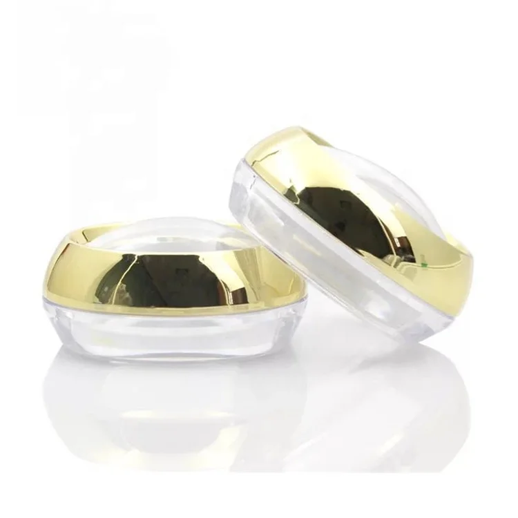 10g 20g 30g 50g round open window plastic gold pill case Medicine pill box