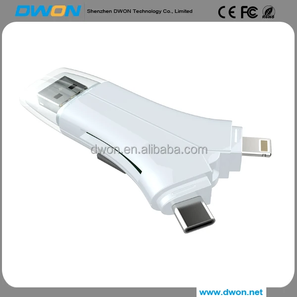 Совместимость SD TF все в 1 Card Reader для Apple Android мобильный телефон и Windows