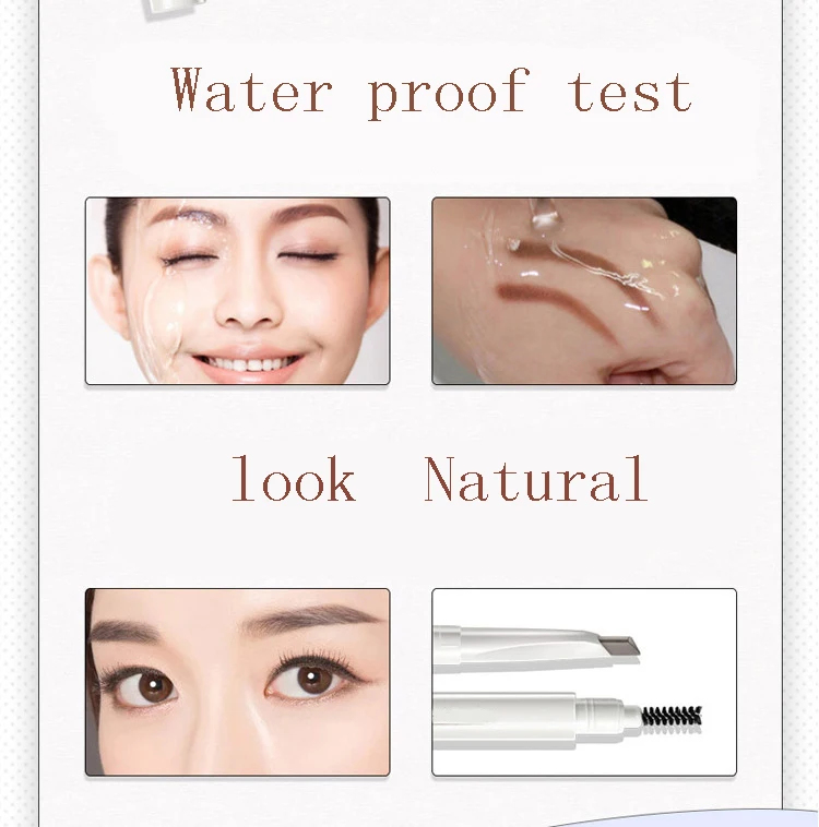 BCC High quality Makeup Brows Double heads automatic Eyebrow Pencil with Eye Brows Brush Waterproof and Long-lasting