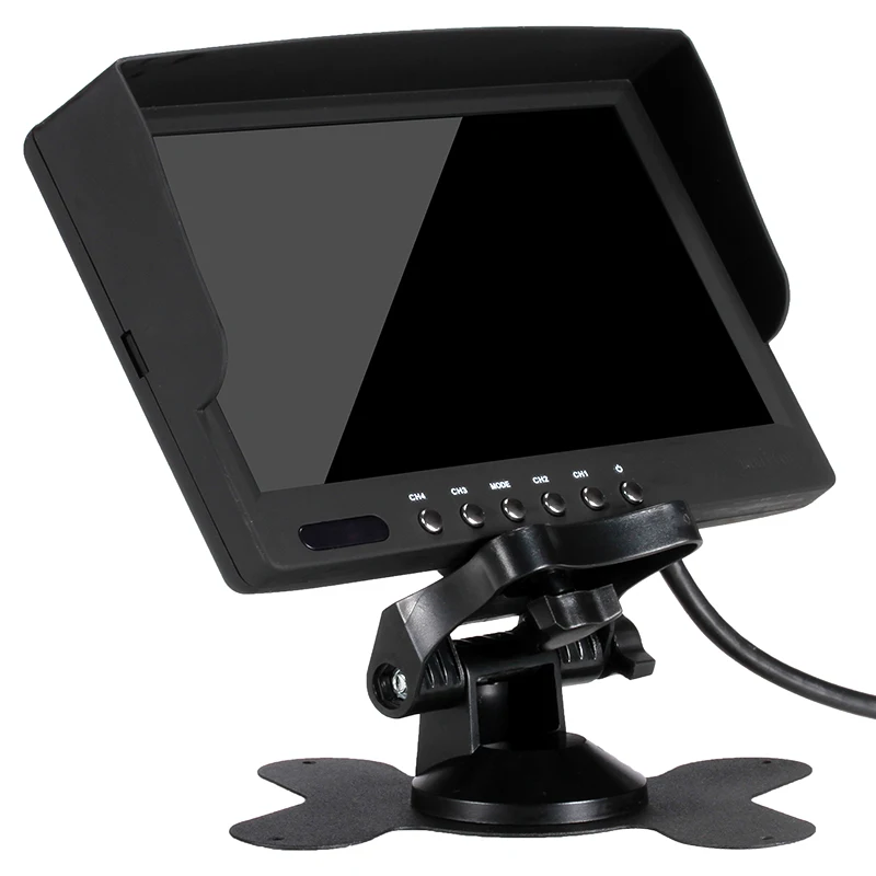 Brand screen tft 7 inch small size car monitor with VGA AV interface