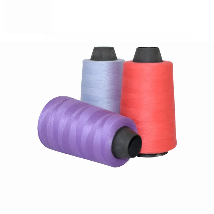 100% polyester spun 60/2 cotton overlocking sewing thread