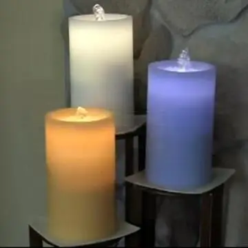 real wax Aqua Flame candle fountain LED lights with high quality fountain