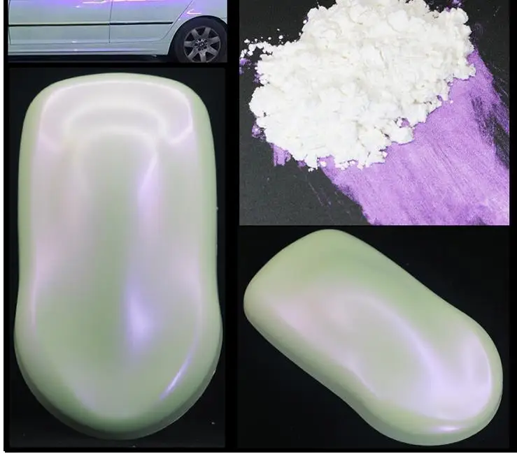 iridescent blue ghost effect car paint pearl dip pigment