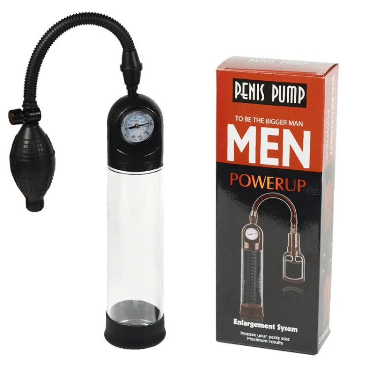 
2018 Best Selling manual manometer vacuume rection penis enlargement penis pump device 