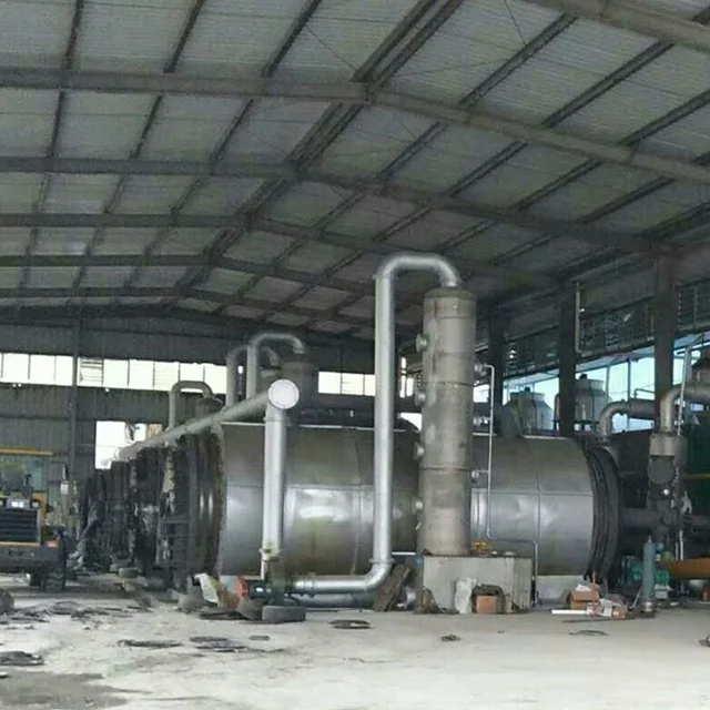 
Hot sale in UK 500kg-5Tons per day small pyrolysis machine 