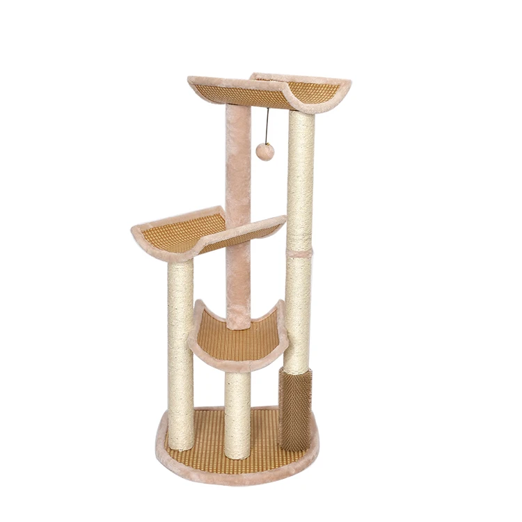 
Trends 2021 amazon new brown 80 rattan cat scratcher tree condo 