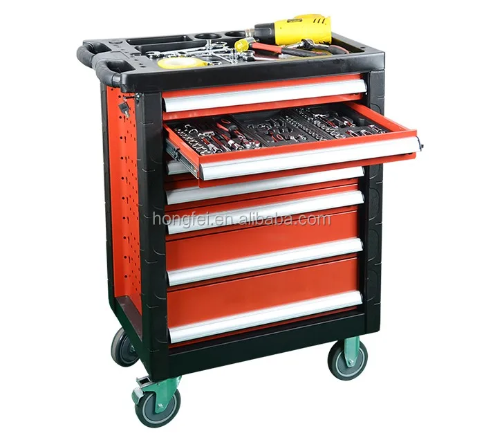27' Inch Steel Tool Box Trolley For Warehouse Storage Tools