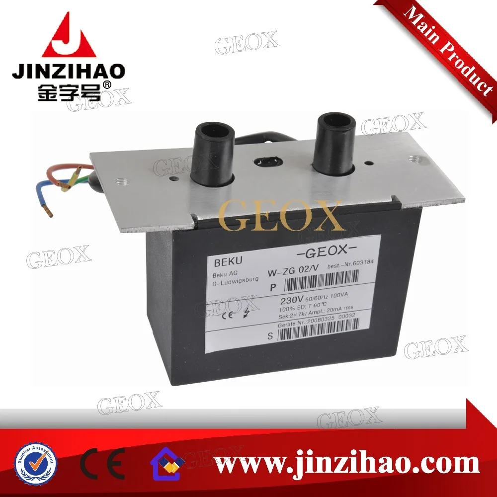 Трансформатор W-ZG 02/V для масляной горелки Weishaupt с пробкой, сделано в Китае