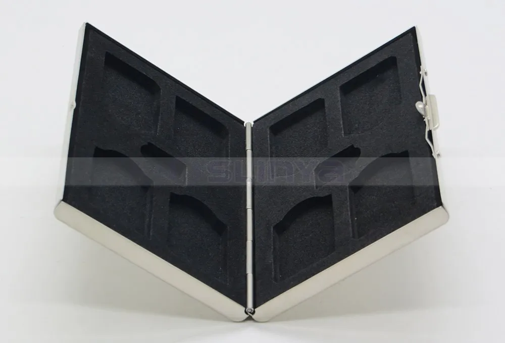 Metal Stainless Steel EVA Game 10 Slots Games Cards Holder PSV Game Card Case Storage Box for PSVita 1000 2000