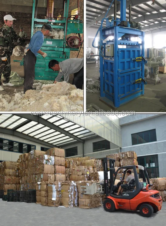 
Cardboard Baling Press Machine Plastic Bottle Waste Wood Shavings Baler Machine 