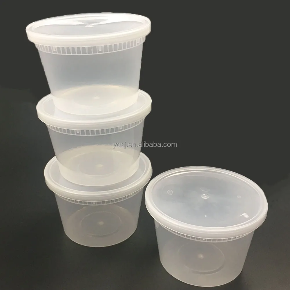 448ml /16oz clear round disposable plastic / pp lunch / food / noodle / soup storage / packaging box / cups / container supplier