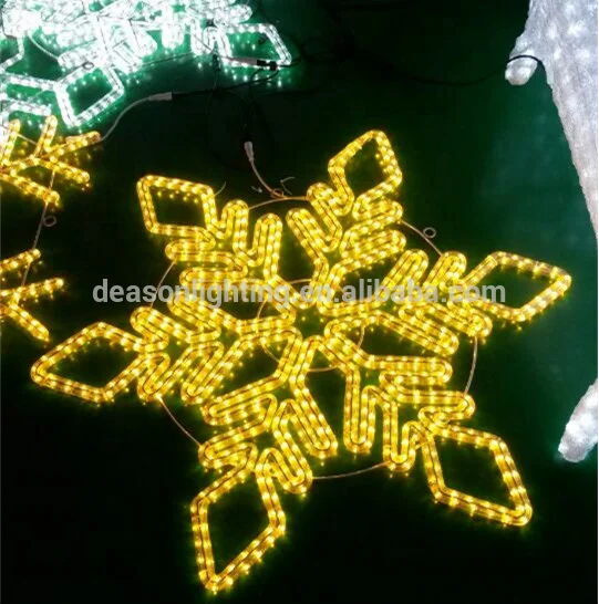 led snowflake holiday time lights