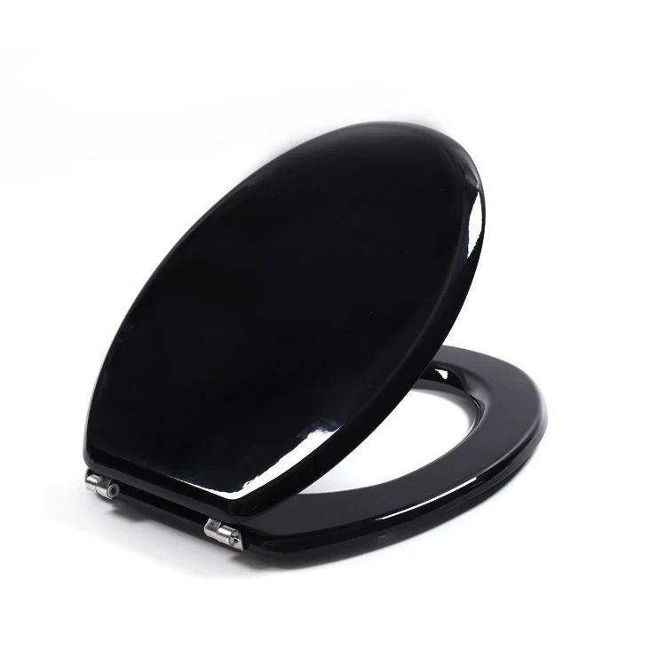 Bofan OEM black 2 piece molded wood decorative elongated family hygienic toilet bidet seat wc for man