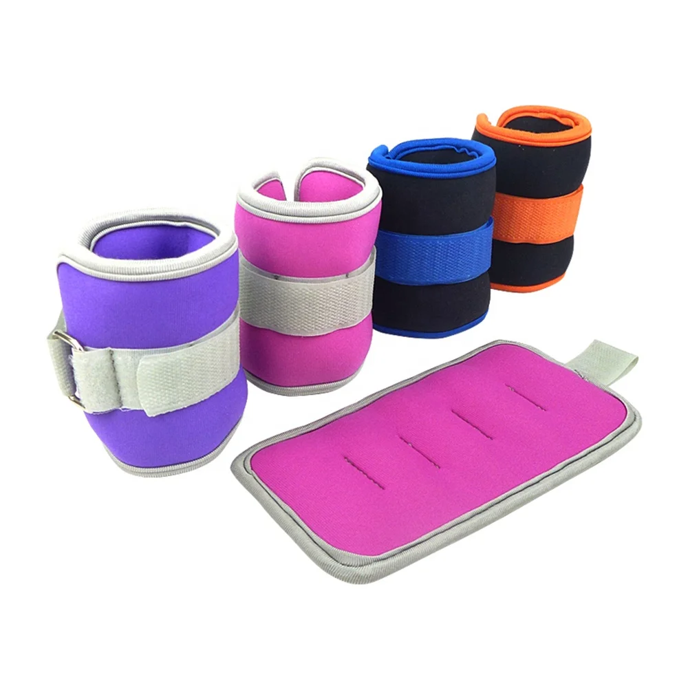 0.25kg, 0.5kg, 0.75kg, 1kg, 1.5kg, 2kg Adjustable Custom Ankle and Wrist Weight