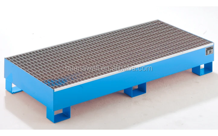 Oil drums Spill Containment Pallet, spill pallet for 200L drums, galvanized spill pallets
