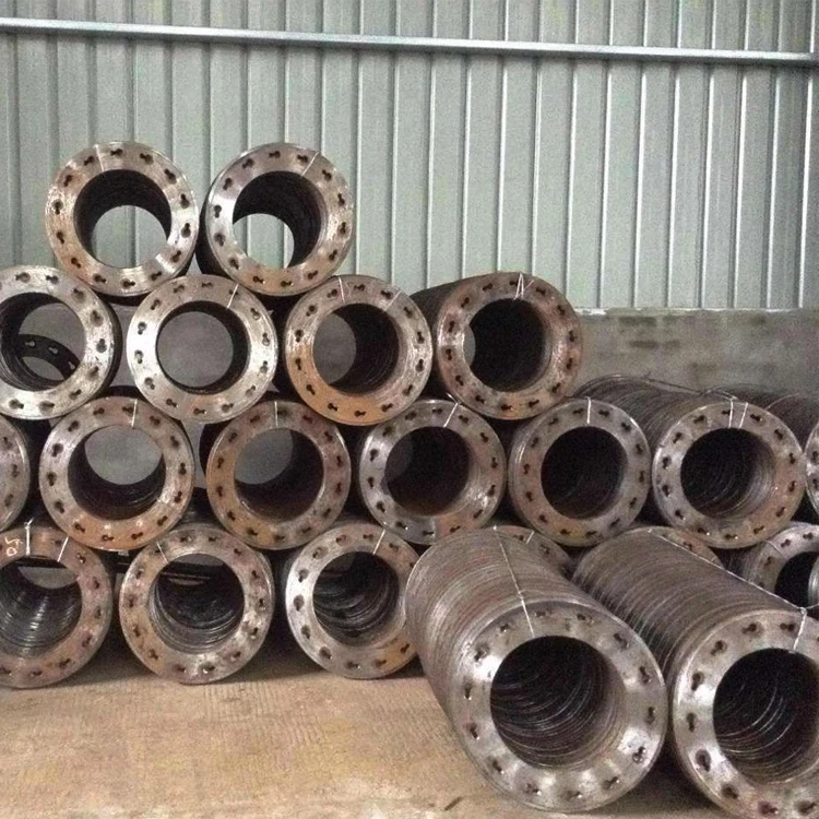 concrete pile carbon steel end plate flange