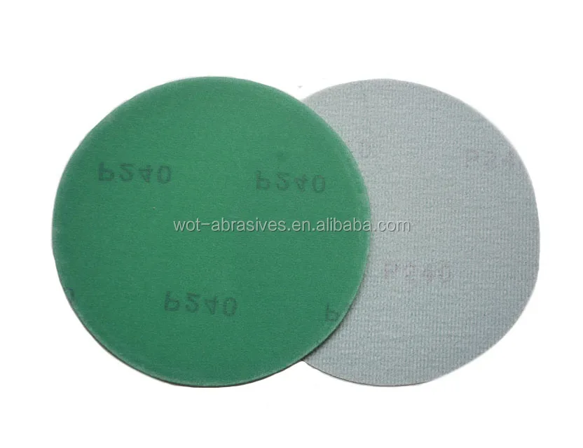 6 Inch Grit 240 Green Korea Film Abrasive Sanding Disc For Marble Polishing