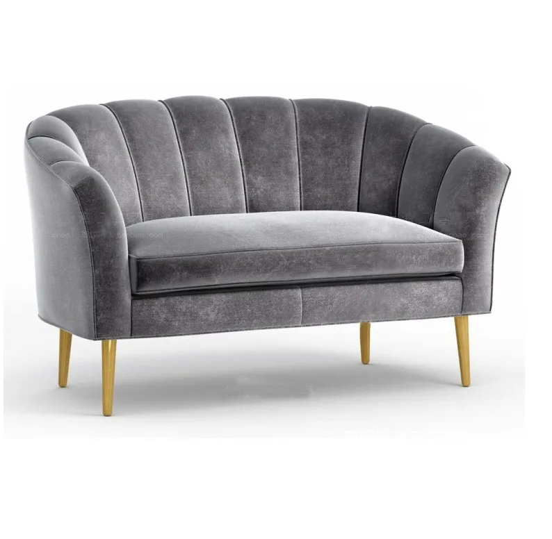 
Noble Luxury Gold Velvet Metal Foot Club Chair wooden sofa NO,M35 