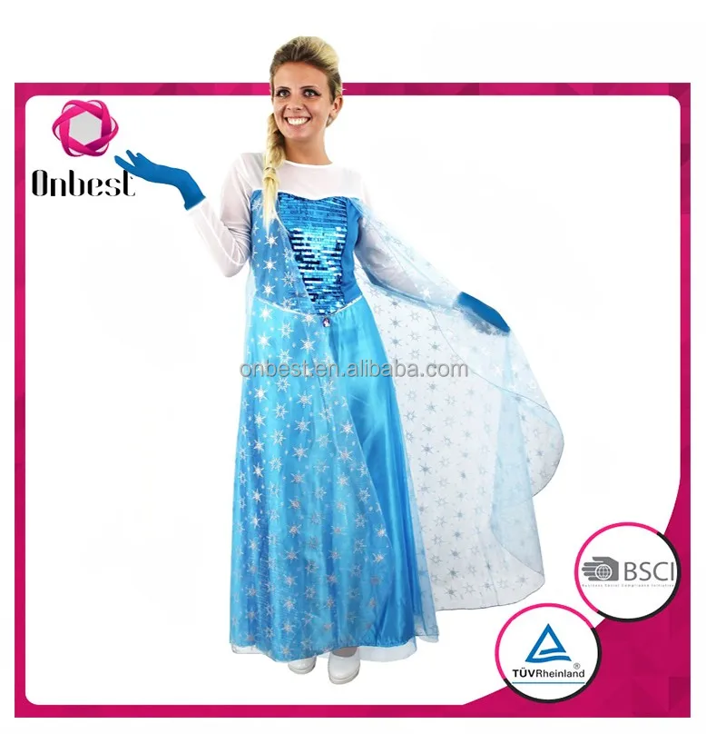 Beautiful sleeping beauty princess dress for adult long dress party princess costume
