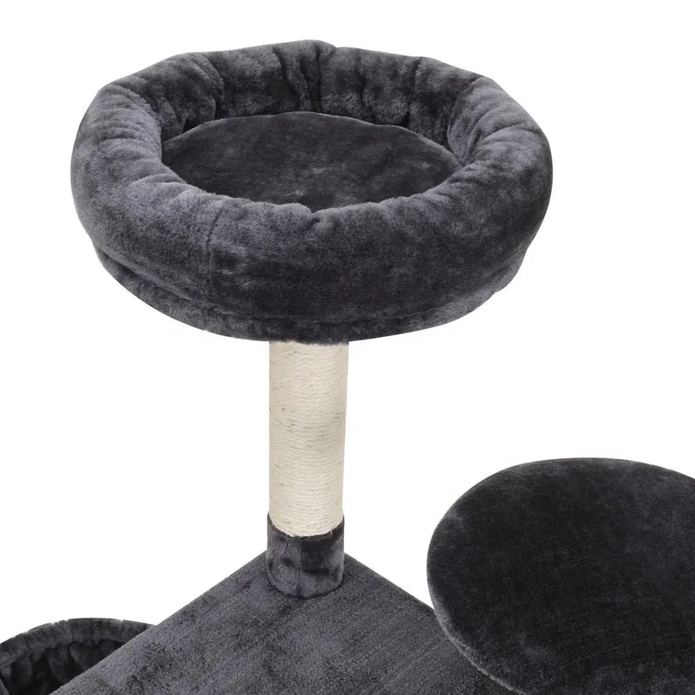 Home Style Wooden Cat Scratcher Tree Furniture Big Cat Tree