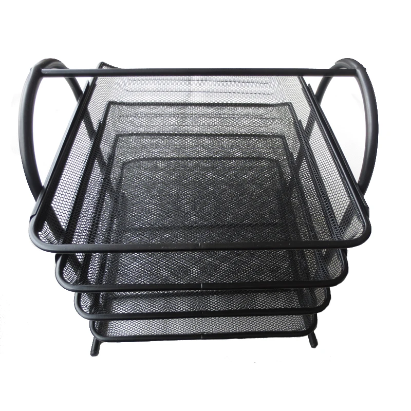 
Mesh 4 Tier Document Desk Organizer Tray For Home And Office 