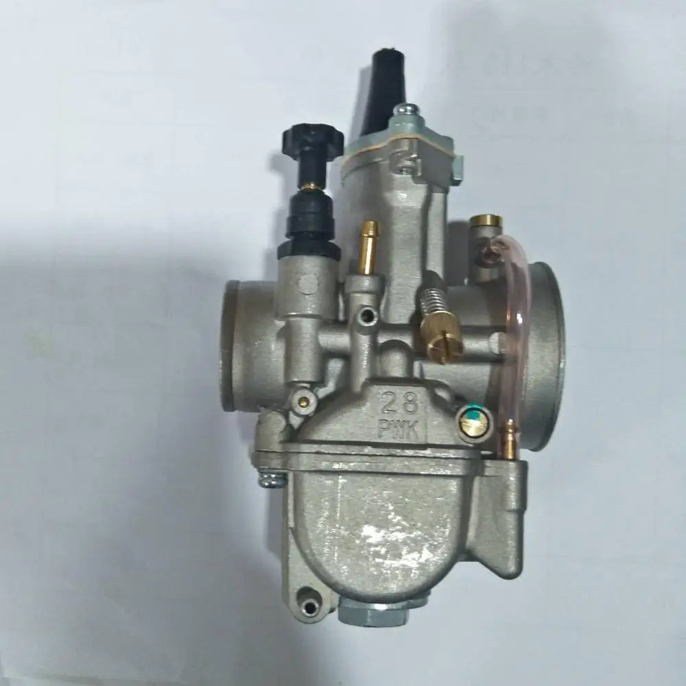 MOTORCYCLE parts PWK 28mm Flat Slide Carburetor for KAWASAKI KX80 KX100 KX125 GASGAS BSA carb