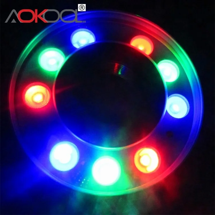 Надежный китайский поставщик RGB 3 в 1 из нержавеющей стали водонепроницаемый светодиодный подводный фонарь для фонтана