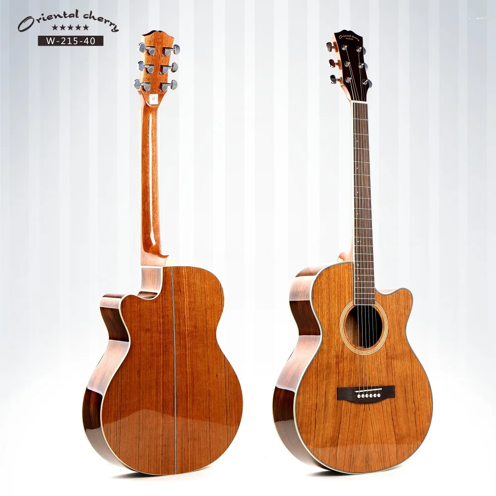 Oem принято пользовательские высококачественной древесины акустической гитары для начинающих