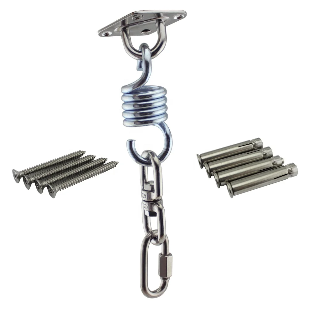 304 stainless steel swing hook Fixed plate Hanging chair hammock accessories 360 rotary fixed hook
