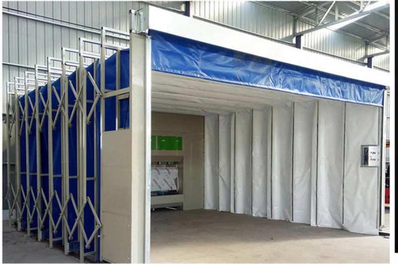 Mobile Telescopic Folding Track Spray Booth for Mechanical Car Furniture